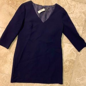 NWT J.Crew wool navy dress